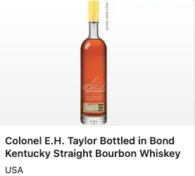 Colonel E.H. Taylor Bottled in Bond - FALL 2025